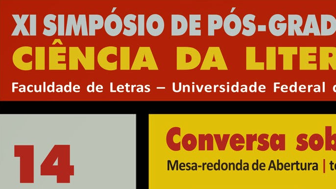 XI Simpósio de Pós-graduação em Ciência da Literatura