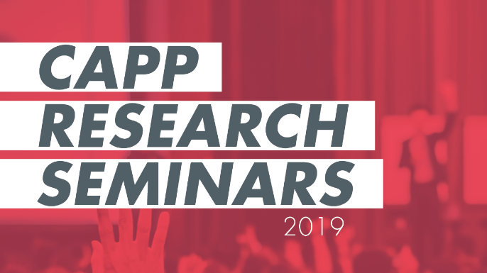 CAPP Research Seminars | Instituto Superior de Ciências Sociais e Políticas (Universidade de Lisboa, Campus Universitário da Ajuda).