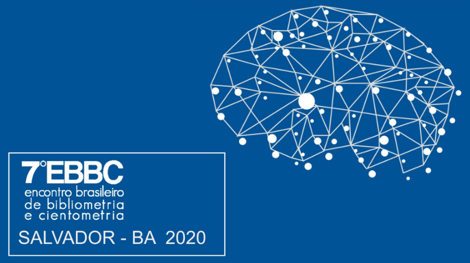 7º Encontro Brasileiro de Bibliometria e Cientometria — EBBC | Salvador, BA, no período de 21 a 23 de julho de 2020.