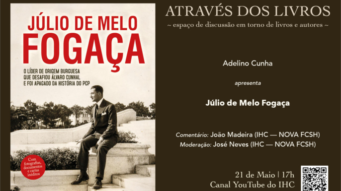 Através dos Livros #8: Júlio de Melo Fogaça | Oitava sessão de discussão em torno de livros e autores organizado pelo Instituto de História Contemporânea (IHC)