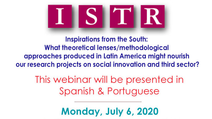 Inspirations from the South | Webinar | Segunda | 6 de julho de 2020 | 19:00 - 21:00 (WEST, UTC +1, PT Time)