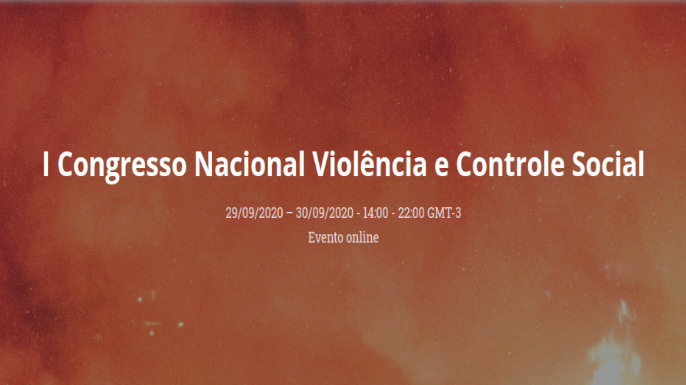 Chamada para trabalhos para o I Congresso Nacional Violência e Controle Social da Universidade Federal do Maranhão.