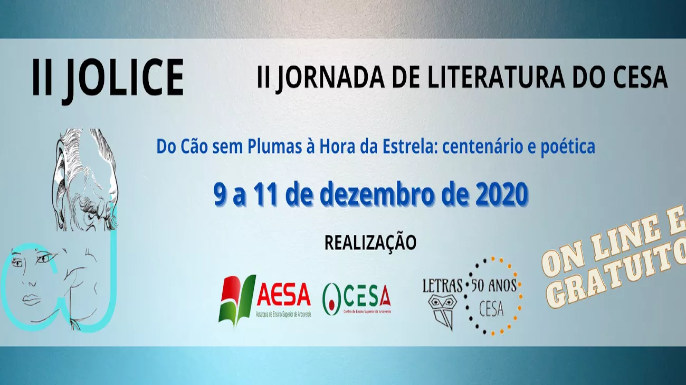 II Jornada de Literatura do CESA — II JOLICE | Evento online, 09 a 11 de dezembro de 2020
