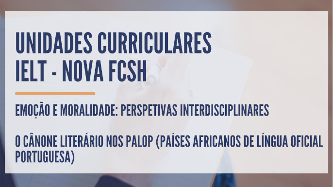 Unidades curriculares IELT - NOVA FCSH