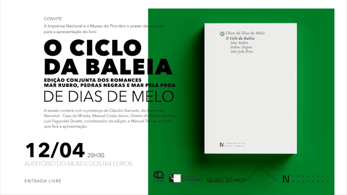 Apresentação do livro Apresentação do livro O Ciclo da Baleia, de José Dias de Melo | Lisboa, 9 de abril de 2024