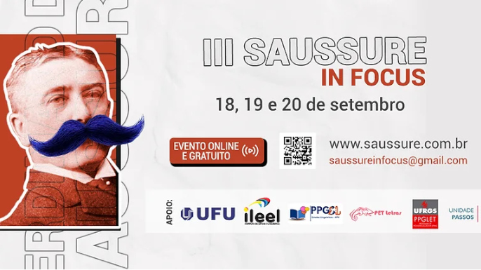 O III Saussure in Focus, evento organizado pelo Grupo de Pesquisa Ferdinand de Saussure (CNPq), acontecerá entre os dias 18 e 20 de setembro de 2024