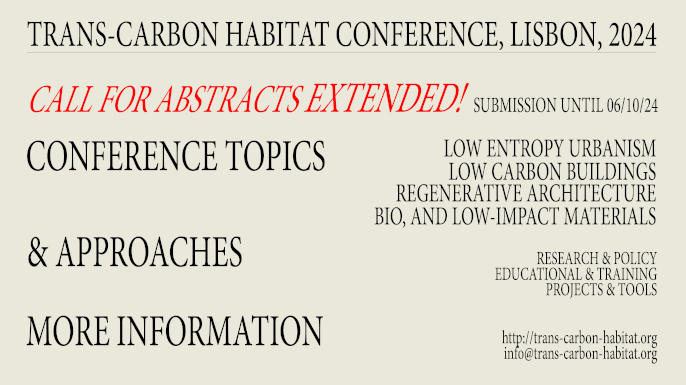 TRANS-CARBON HABITAT CONFERENCE 2024 | Lisboa, 5 e 6 de dezembro de 2024