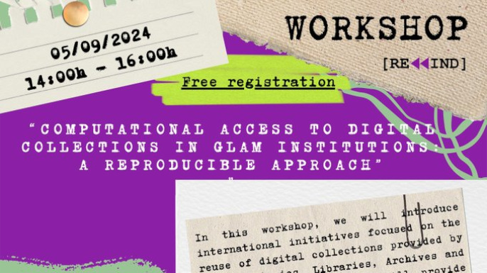 Workshop Computational access to digital collections in GLAM institutions: a reproducible approach