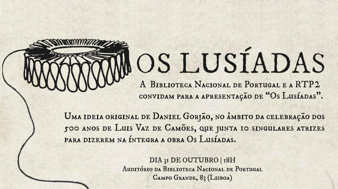 Apresentação | Os Lusíadas | 31 out. '24 | 18h00 | Auditório | Entrada livre, reserva obrigatória