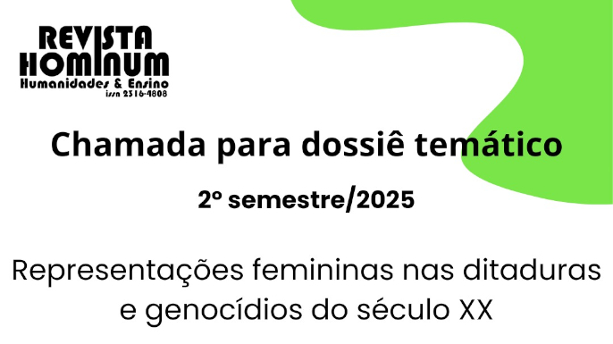 Chamada para publicação da revista Hominum para o dossiê: 