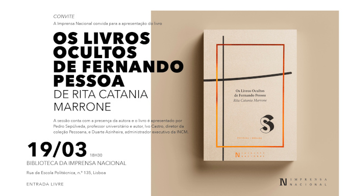 Apresentação do livro «Os Livros Ocultos de Fernando Pessoa» na Biblioteca da Imprensa Nacional