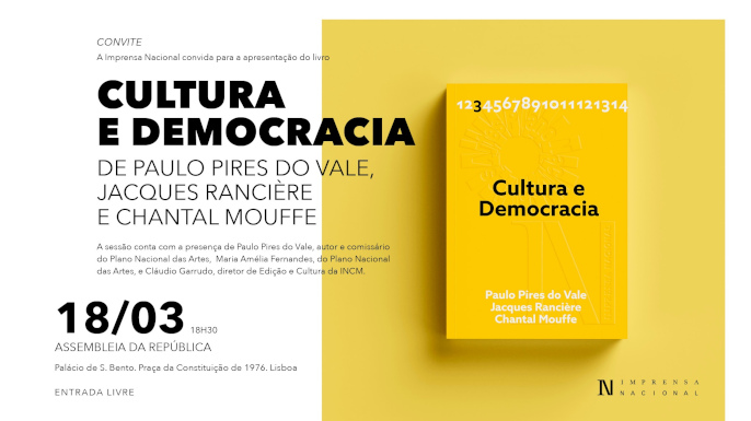 Cultura e Democracia | Apresentação na Assembleia da República — Coleção Plano Nacional das Artes