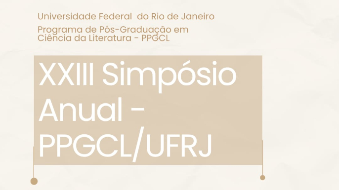 XXIII Simpósio de Ciência da Literatura da UFRJ celebra 20 anos de 