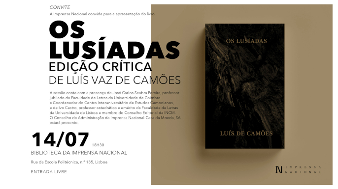 Imprensa Nacional apresenta edição crítica de Os Lusíadas de Camões