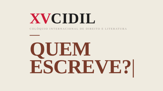 XV CIDIL: Direito, Literatura e inteligência artificial