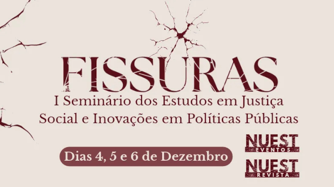 FISSURAS 2026: seminário online, trabalhos até 1º de novembro